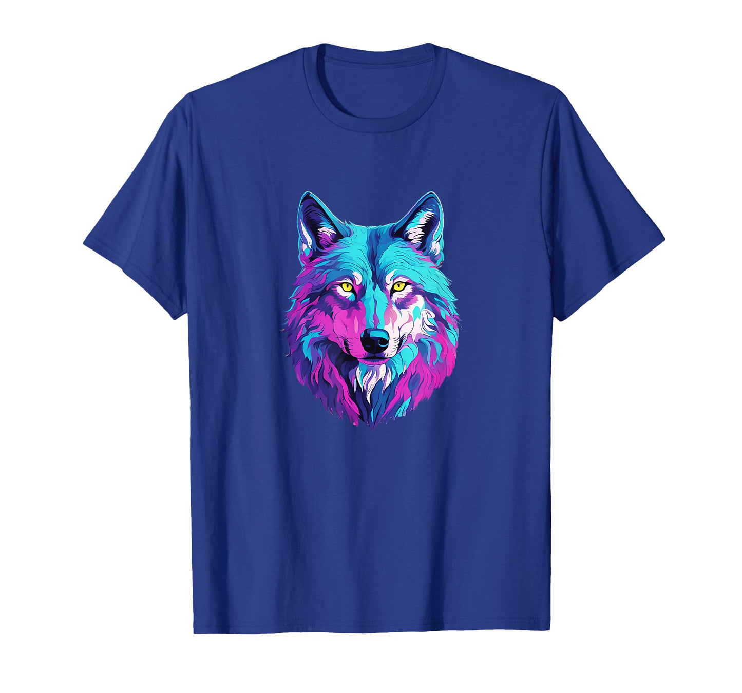 Vibrant Multicolored Wolf T-Shirt