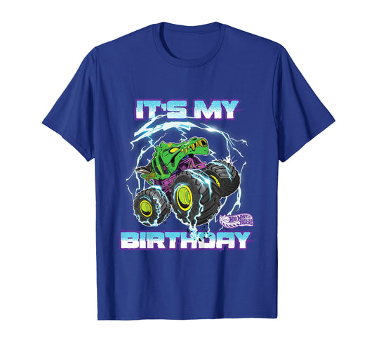 Kids Hot Wheels Monster Trucks - It's My Birthday Epic Crushing T-Shirt