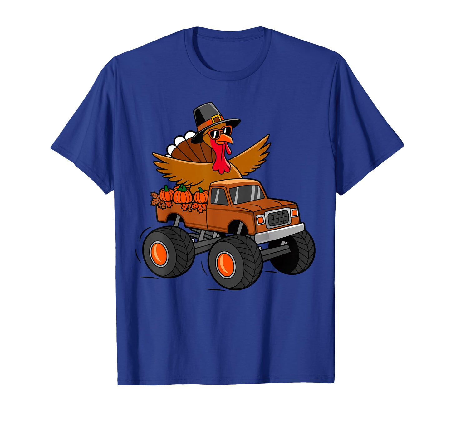 Thanksgiving Turkey Riding Monster Truck T-Shirt