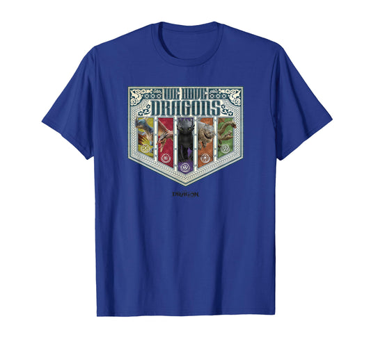 DreamWorks Dragons We Have Dragons Viking Shield T-Shirt