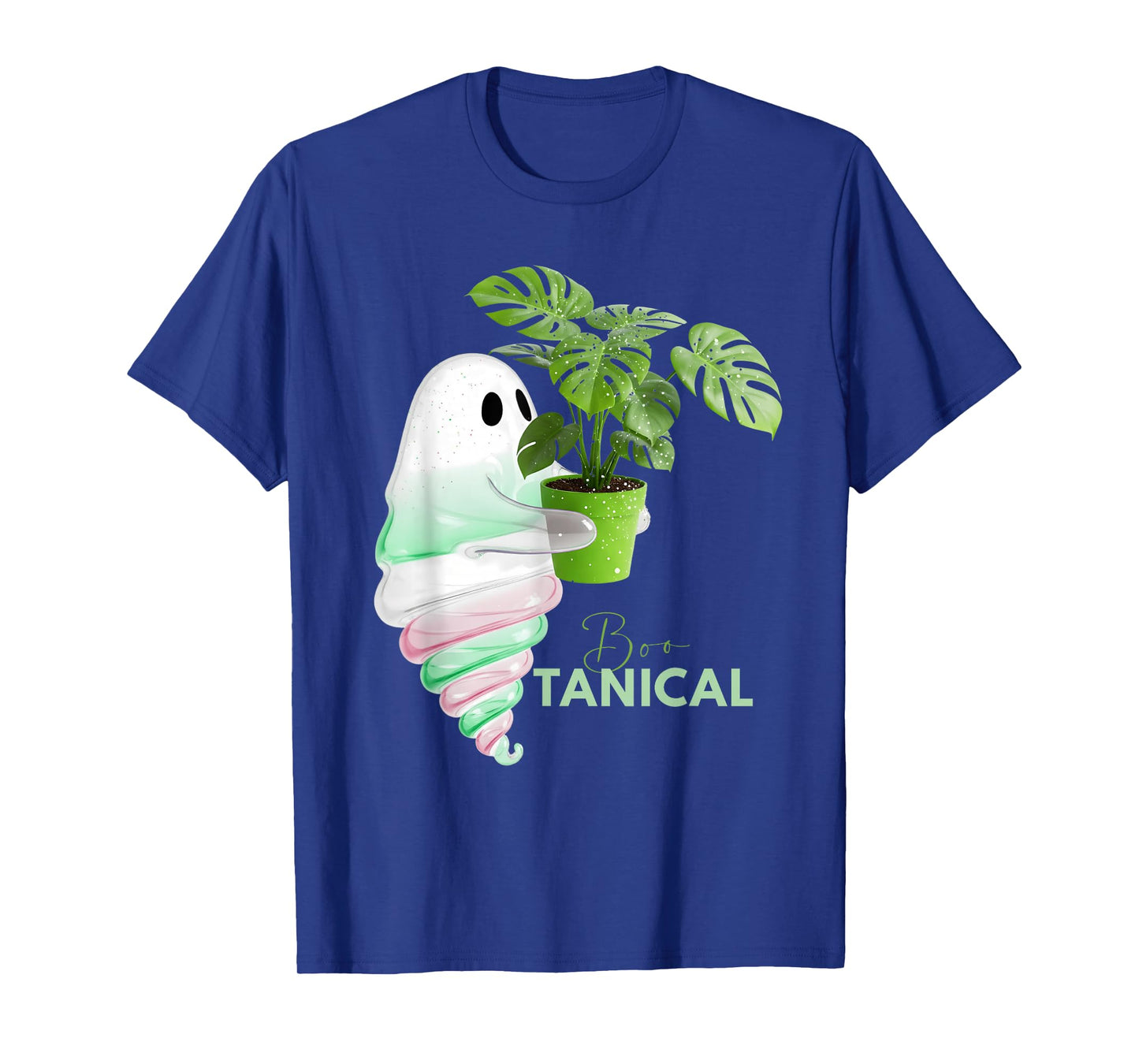 Boo Botanical Plant Ghost Monstera T-Shirt