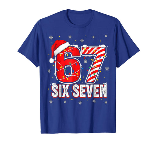 Funny Six Seven 67 Christmas Holiday Women Kids Xmas T-Shirt