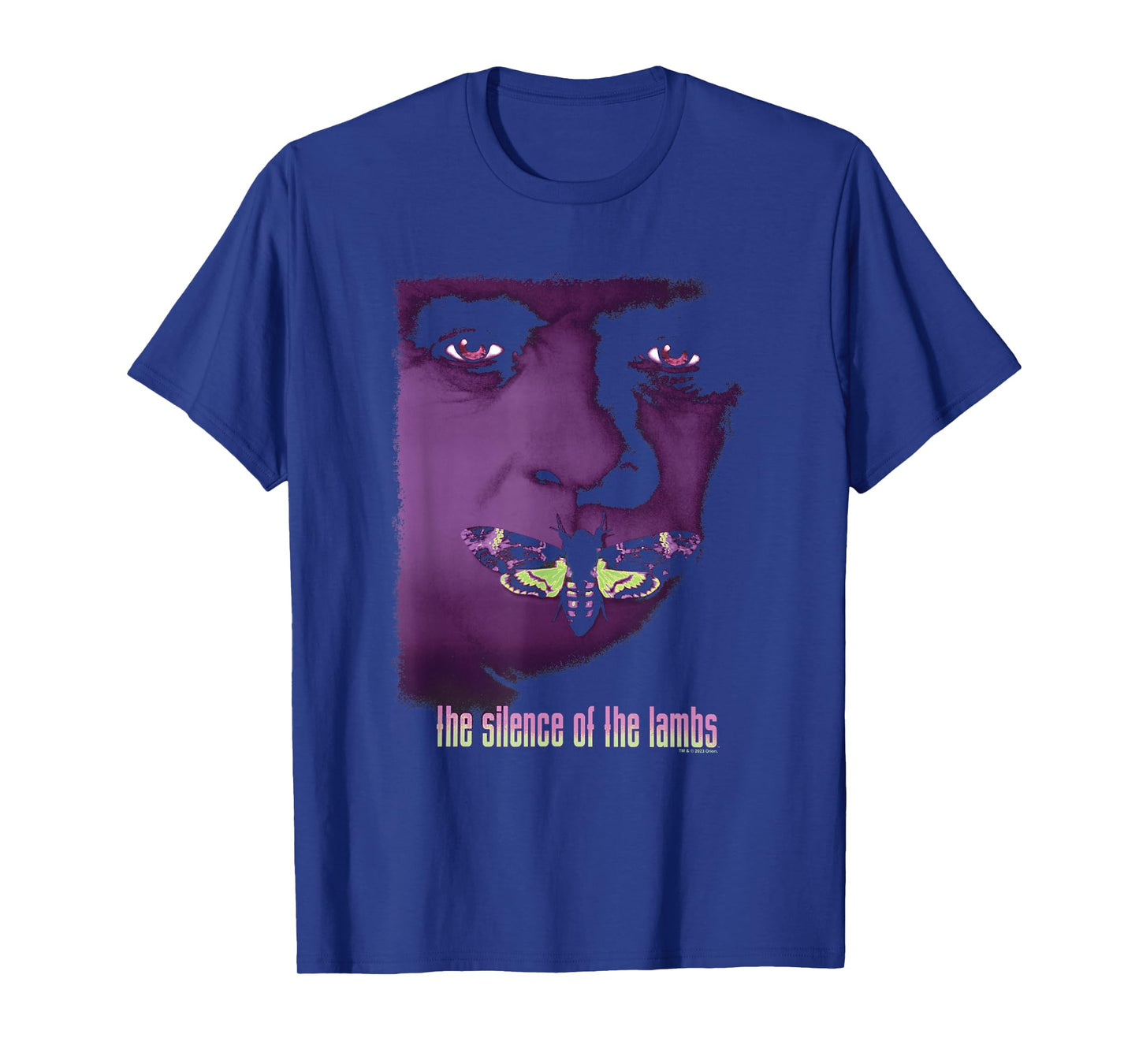 The Silence Of The Lambs Hannibal Lecter Purple Moth Poster T-Shirt