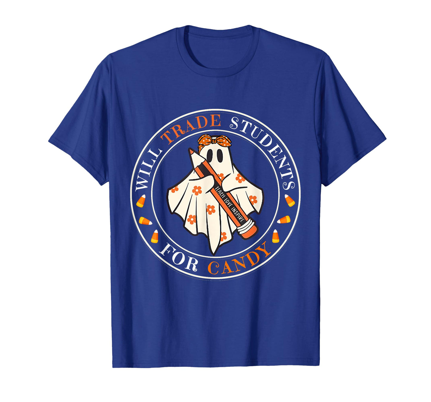 Will Trade Students For Candy Teacher Easy Halloween Costume T-Shirt