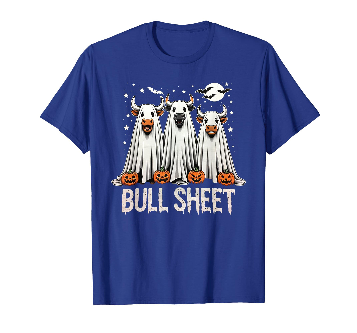 Bull Sheet: Funny Ghost Cow Halloween T-Shirt