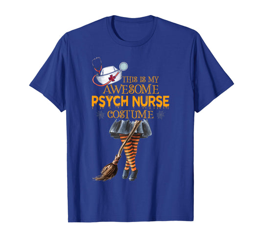 Psych Nurse Costume Witch Halloween Psychiatric Nursing T-Shirt