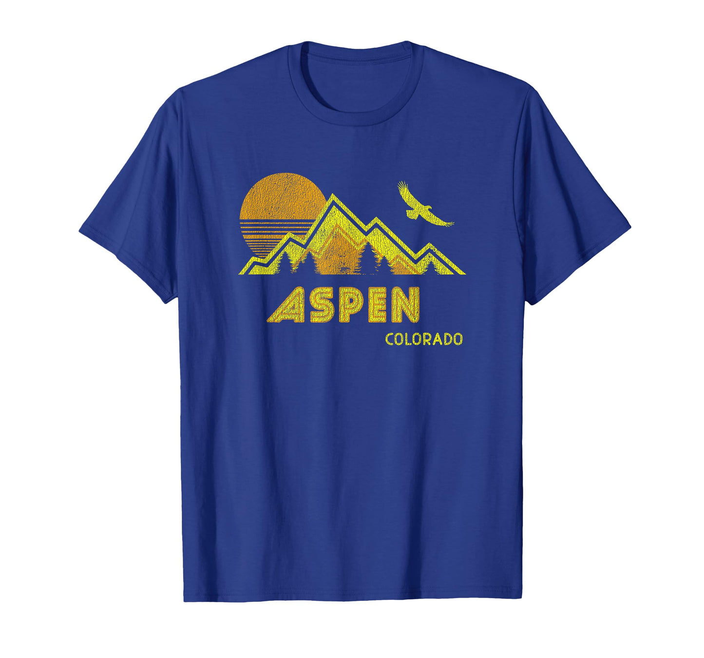 Retro Aspen Colorado T-Shirt Distressed Home Tee T-Shirt