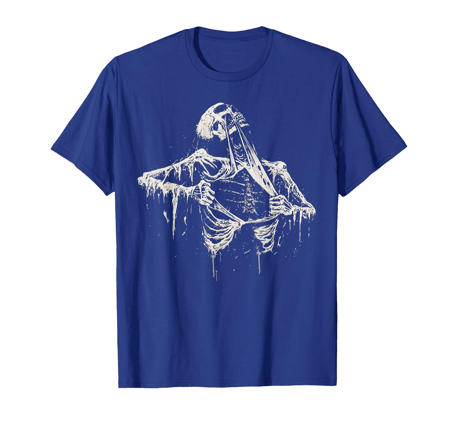 Death Skeleton Ripping Satan Horror Halloween Costume Spooky T-Shirt