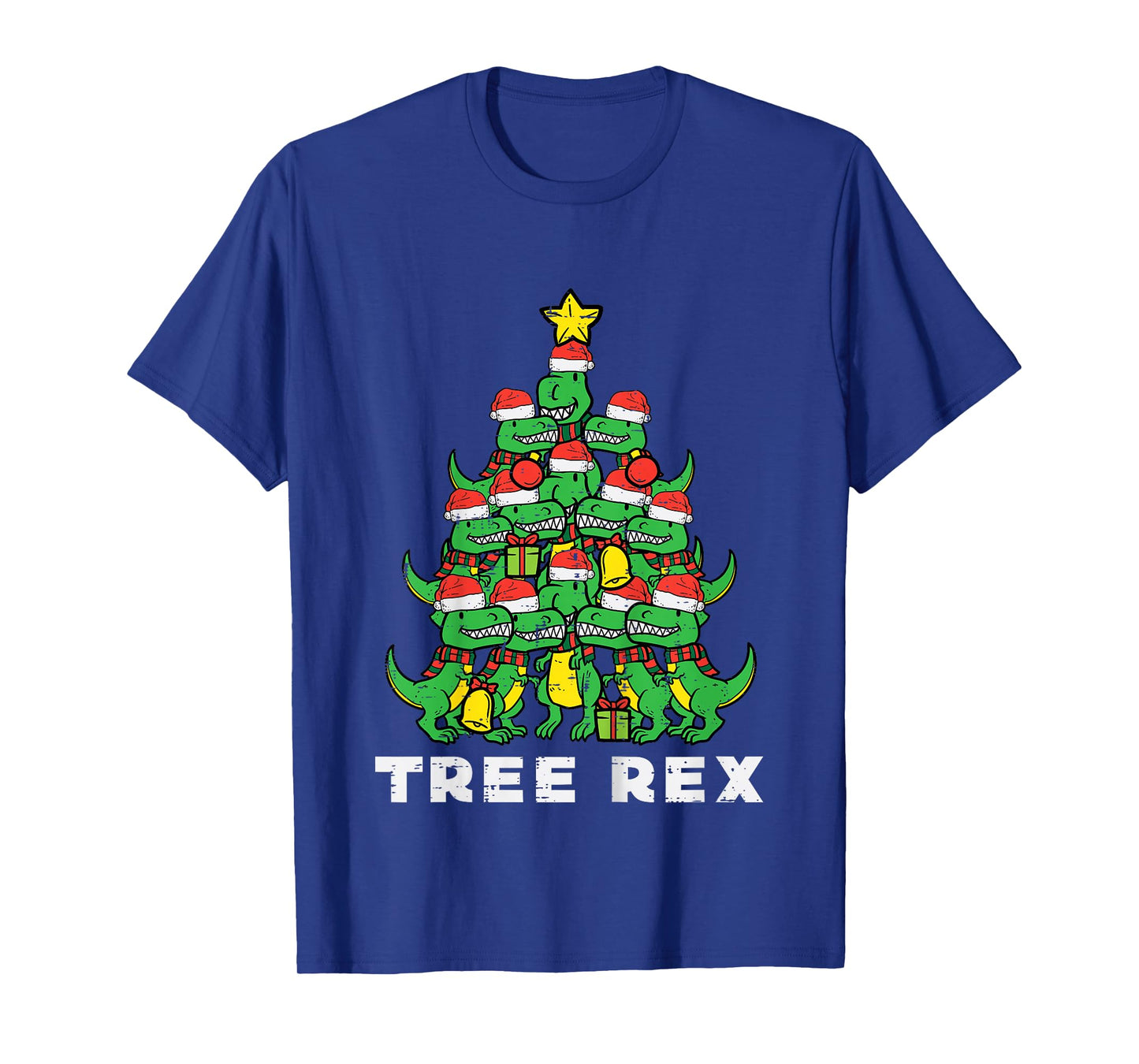 Kids Tree Rex Dinosaurs Kids Xmas Toddler Boys Christmas Pajamas T-Shirt