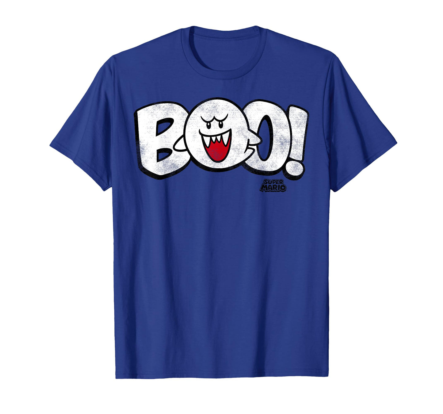 Super Mario Boo Large Text Logo Poster T-Shirt