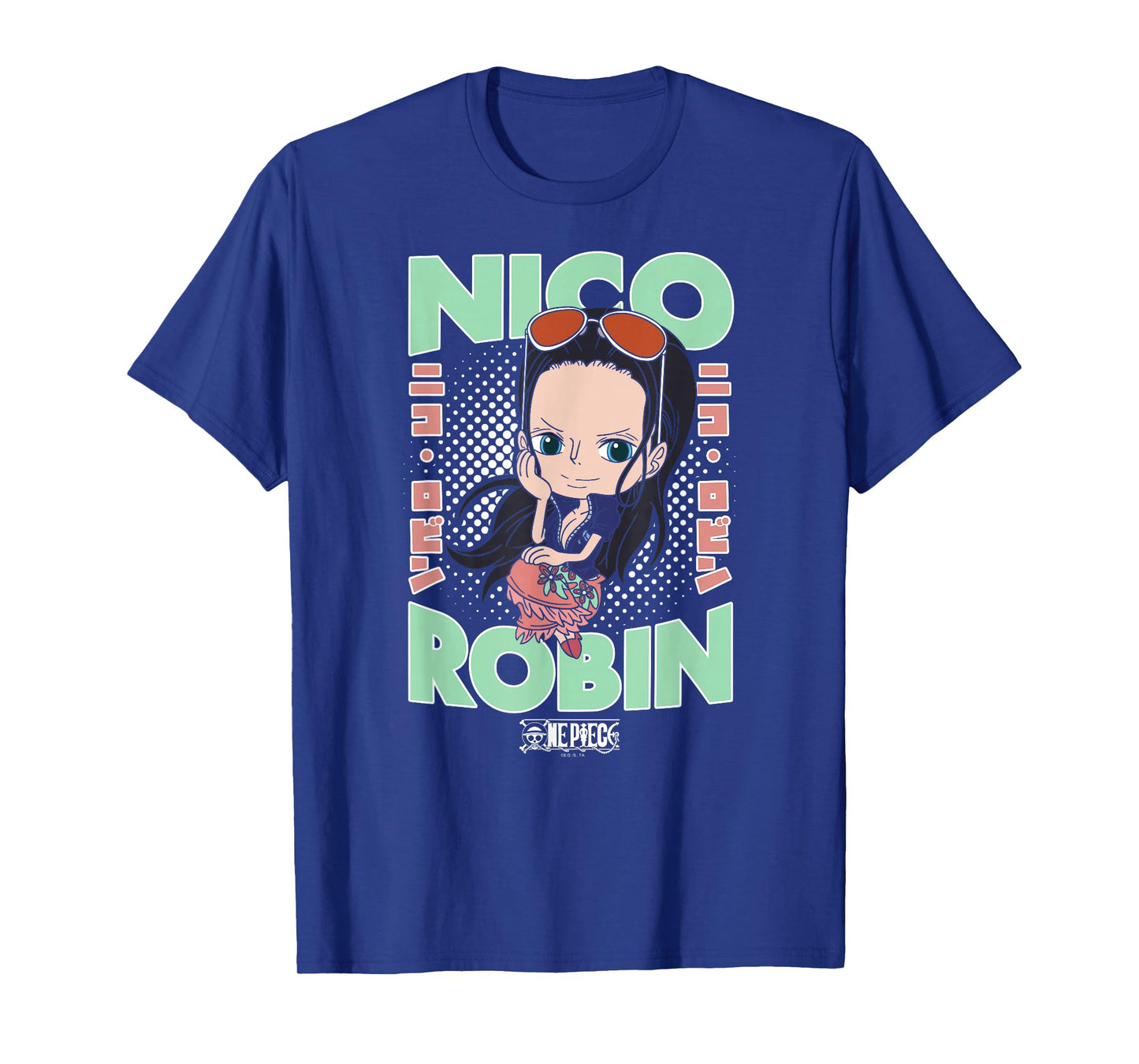 One Piece Anime Chibi Nico Robin Portrait T-Shirt