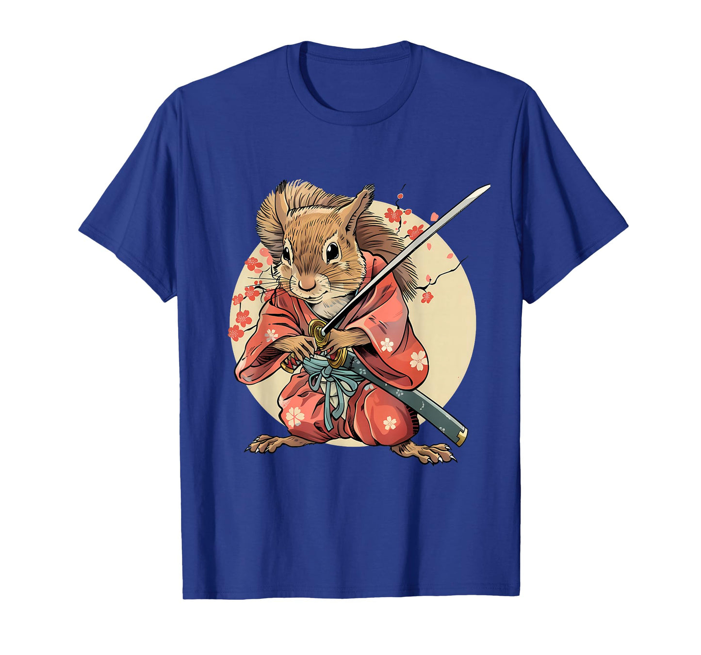 Japanese Warrior Samurai Squirrel Japanese Ninja Squirrel T-Shirt