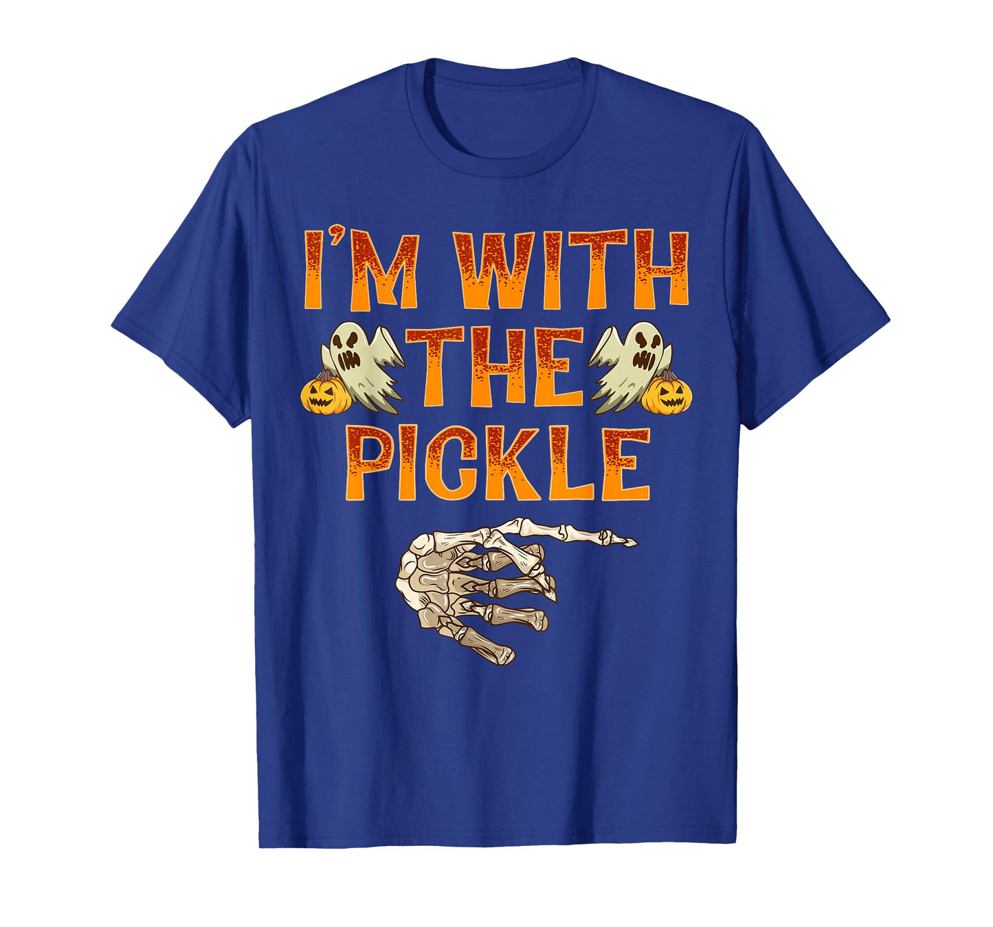 I'm With The Pickle Shirt Costume Funny Halloween Couple T-Shirt