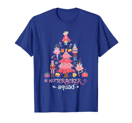 Christmas Nutcracker Squad Ballet Dance Women Kids Girls T-Shirt
