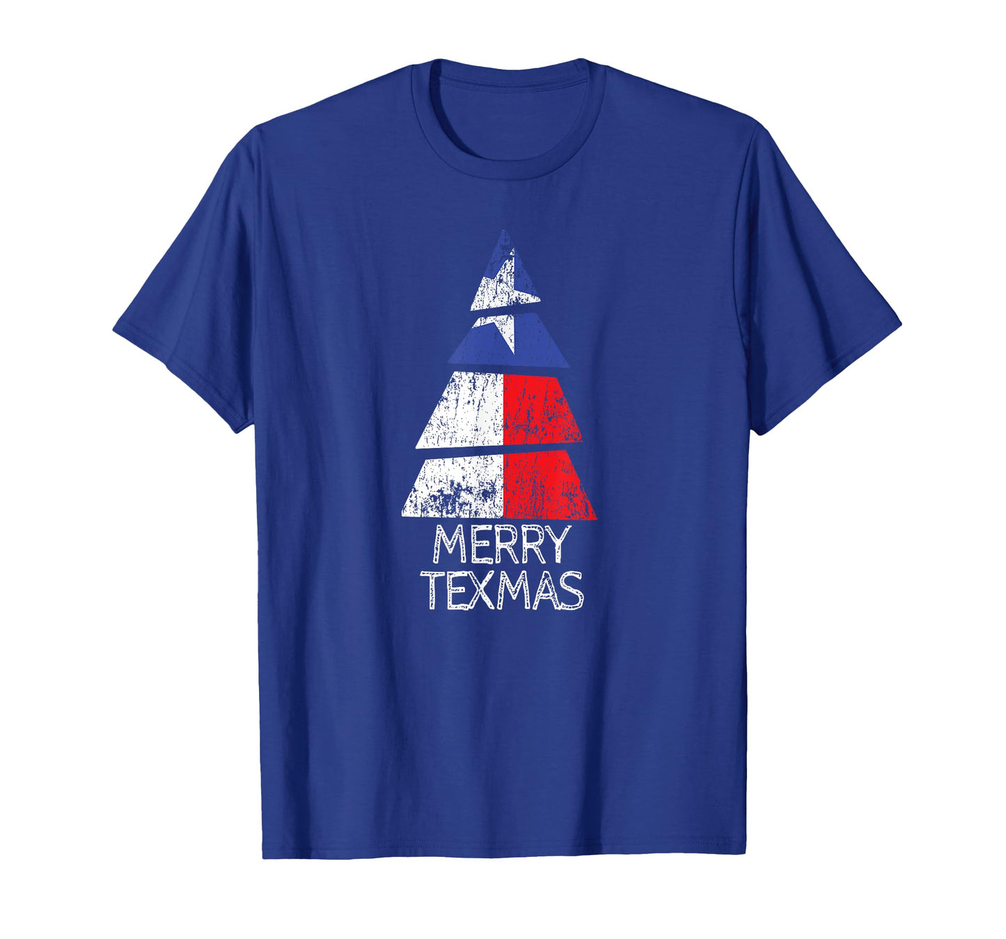 Texas Flag Christmas Tree - Merry Texmas T-shirt T-Shirt