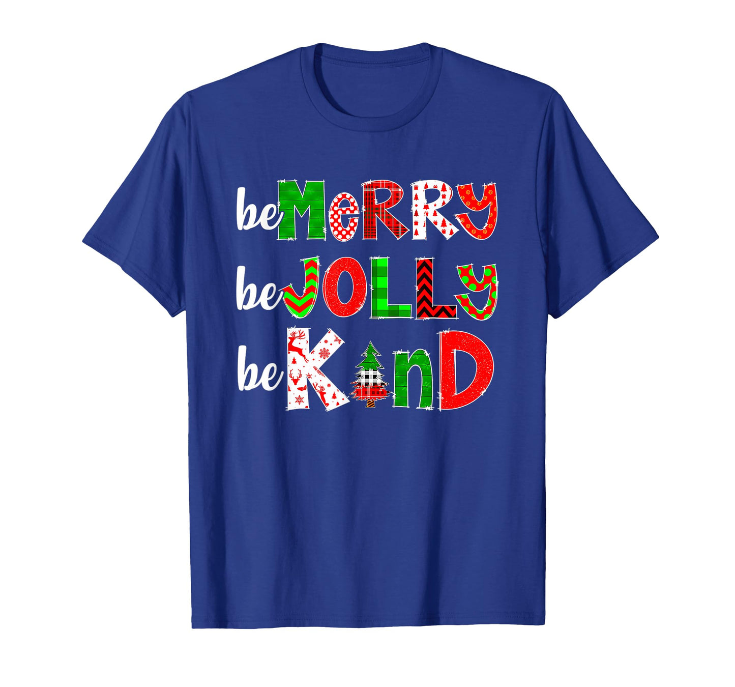 Be Merry Be Jolly Be Kind Merry Christmas Teacher Xmas Pjs T-Shirt