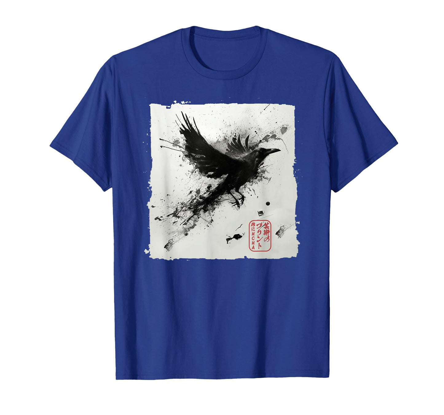 Japanese Art Ink Raven/Crow - Men, Women, Kids Graphic T-Shirt