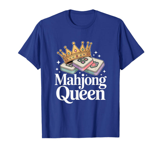 Funny Mahjong Mahjong Queen Cool Playing Mahjong T-Shirt