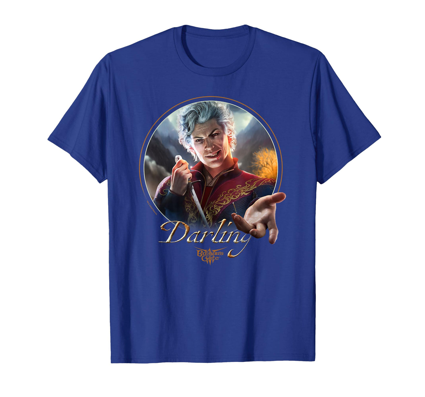 Dungeons & Dragons Darling Astarion Ancunín Vintage Portrait T-Shirt