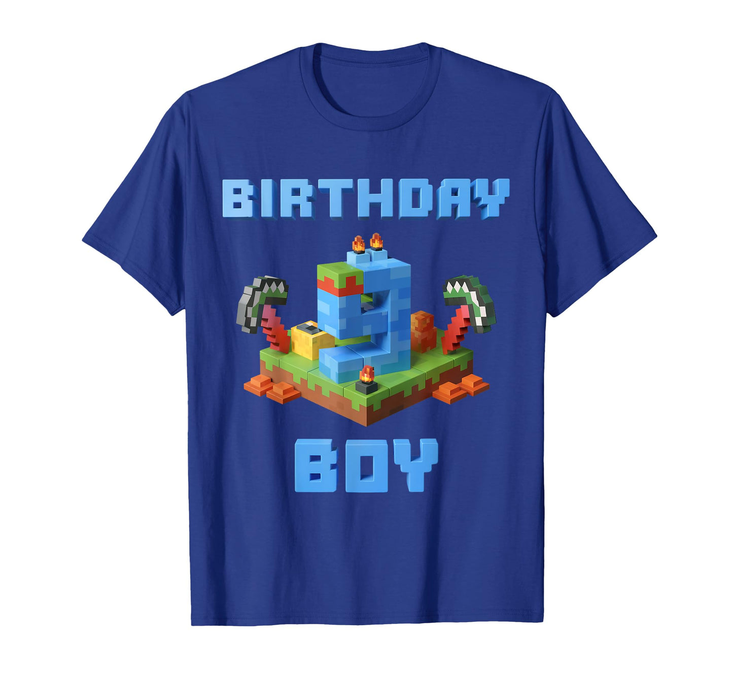Fun 9th Birthday Pixel Art Video Game 9 Years Old Bday Boys T-Shirt