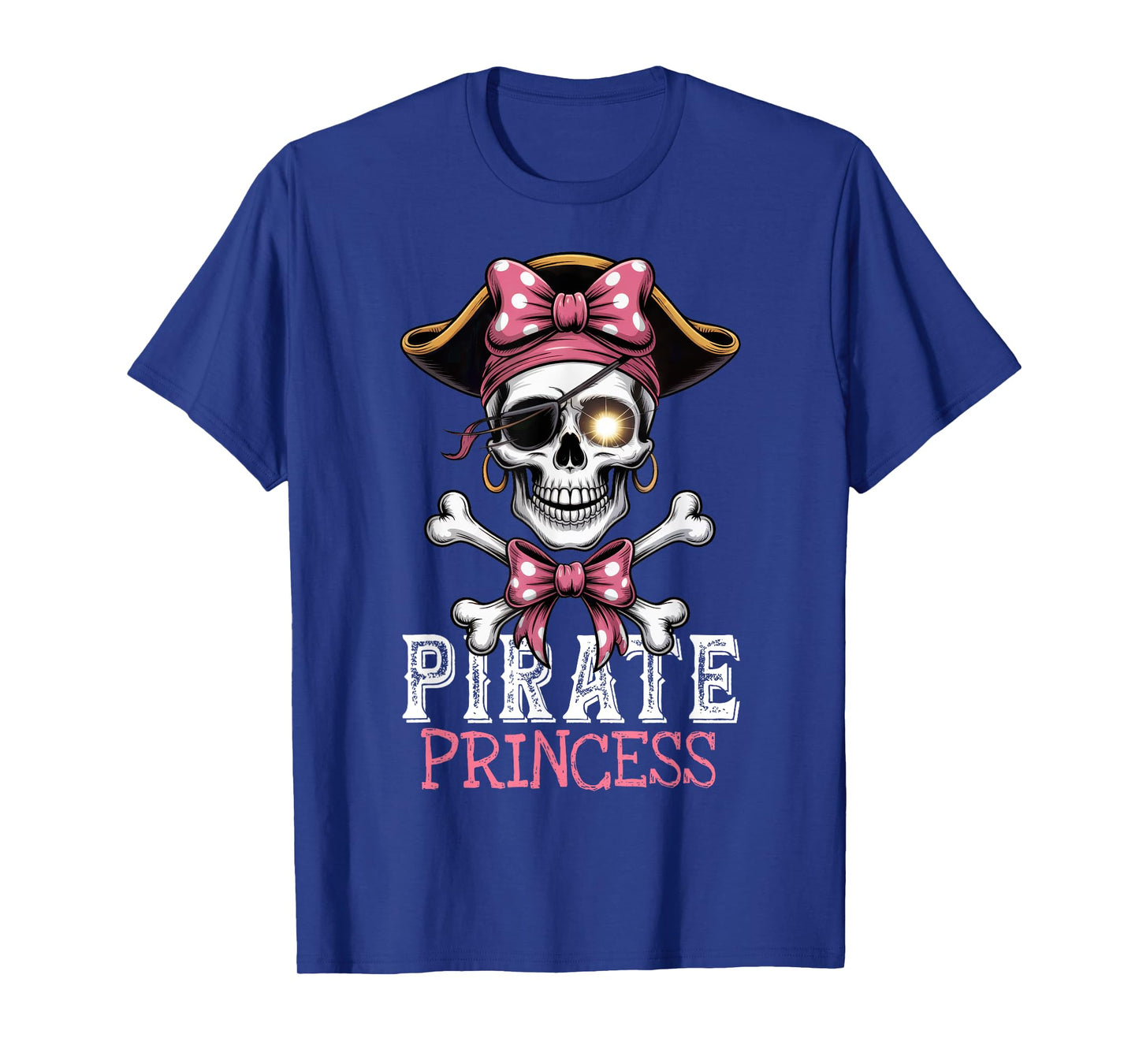 Skull Pirate Princess Crossbones Halloween for Kids Girls T-Shirt
