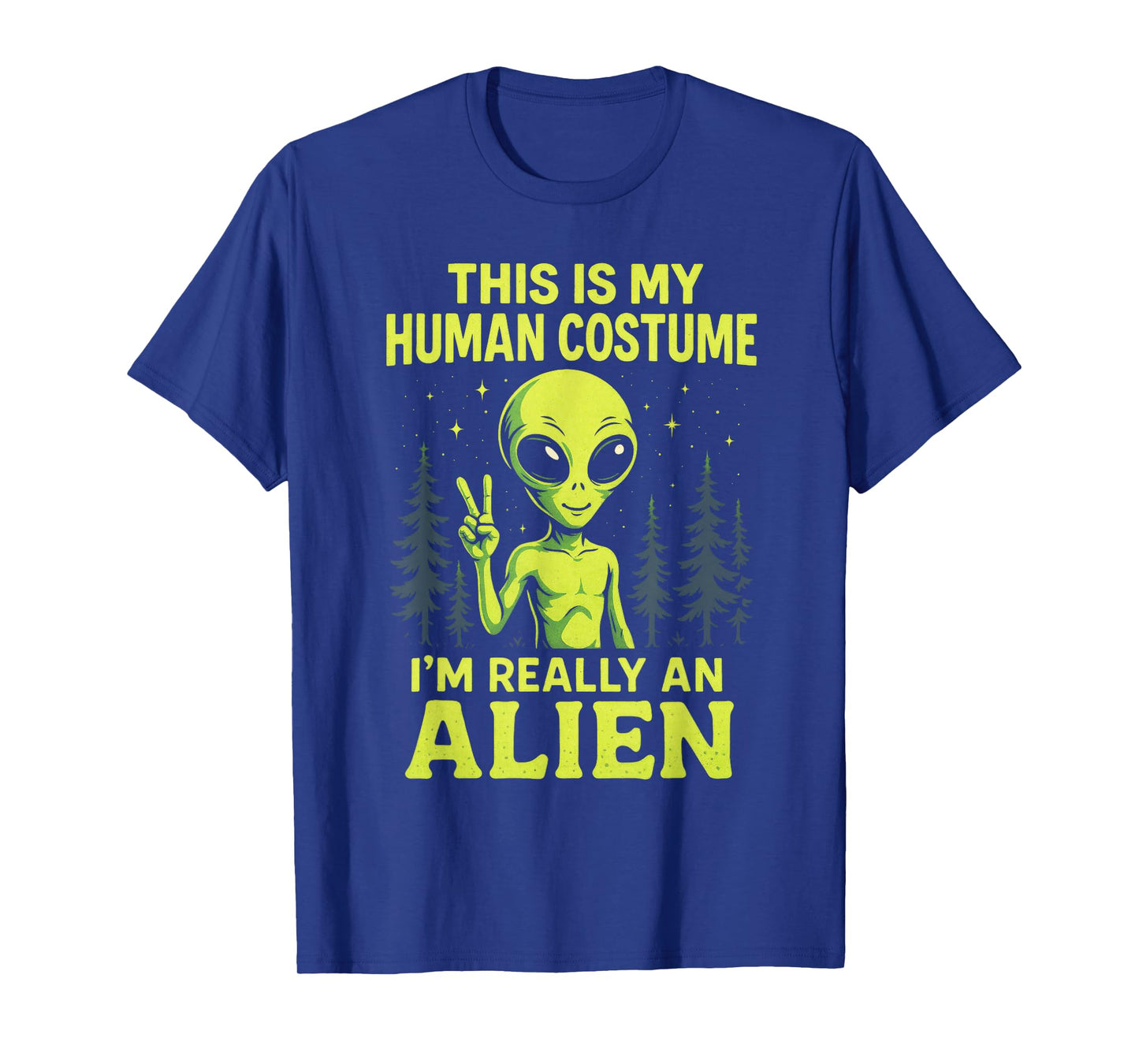 This is My Human Costume - Funny Alien Halloween T-Shirt
