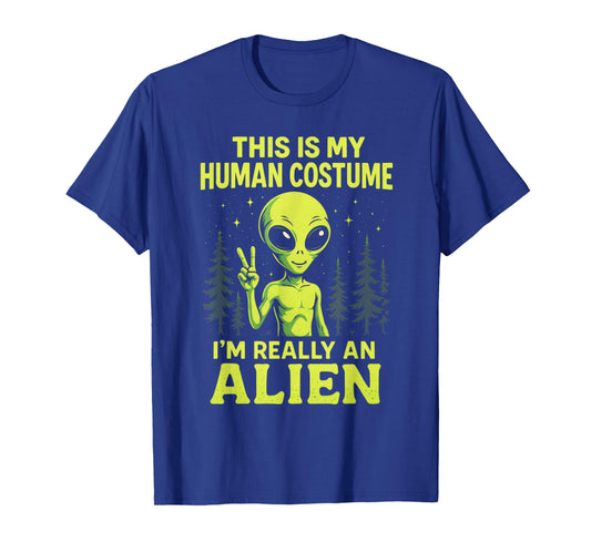 This is My Human Costume - Funny Alien Halloween T-Shirt