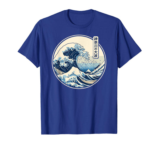 The Great Wave Kanagawa Retro 80s 90s Japanese Kanagawa Wave T-Shirt