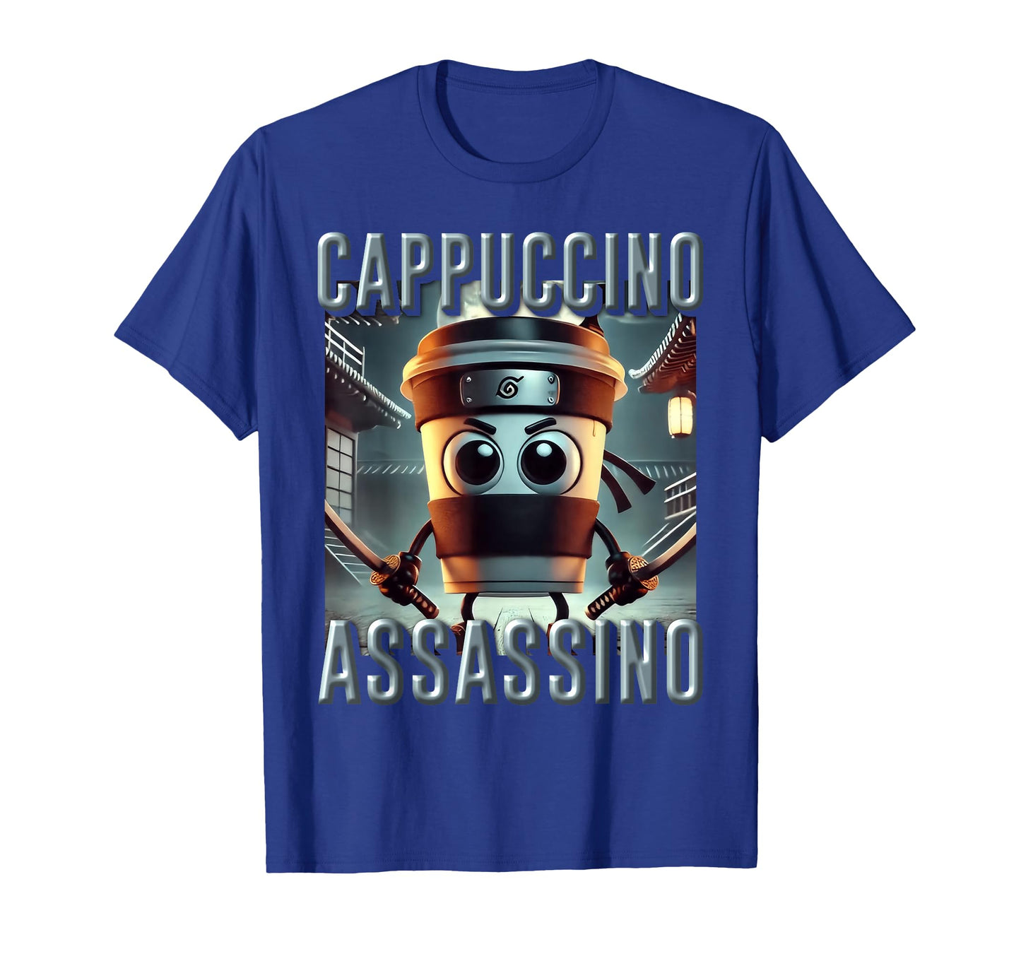 Cappuccino Assassino AI Monster Italian Brainrot Kids Boys T-Shirt