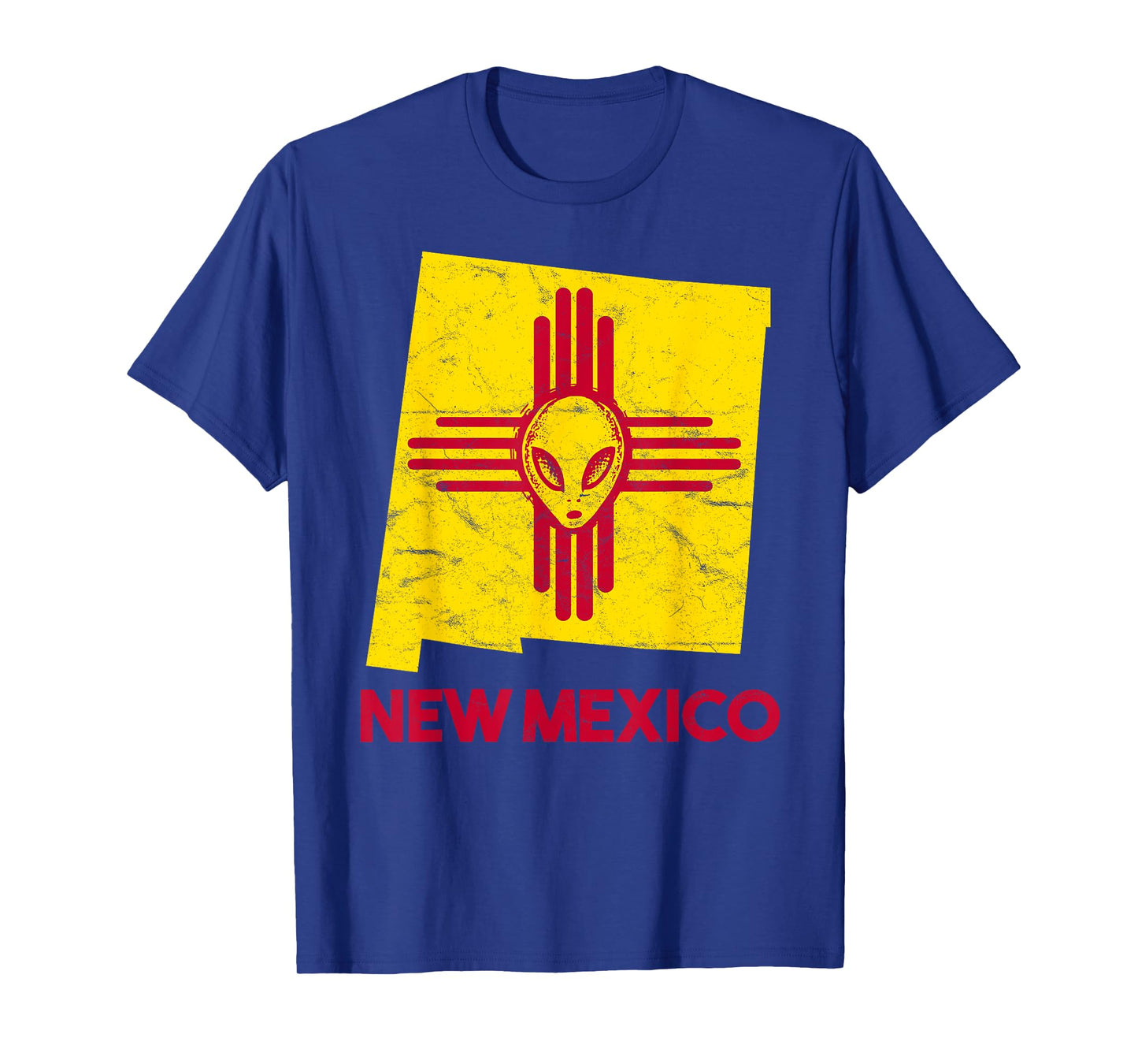 Roswell, New Mexico Flag Space Aliens Zia NM Souvenir T-Shirt