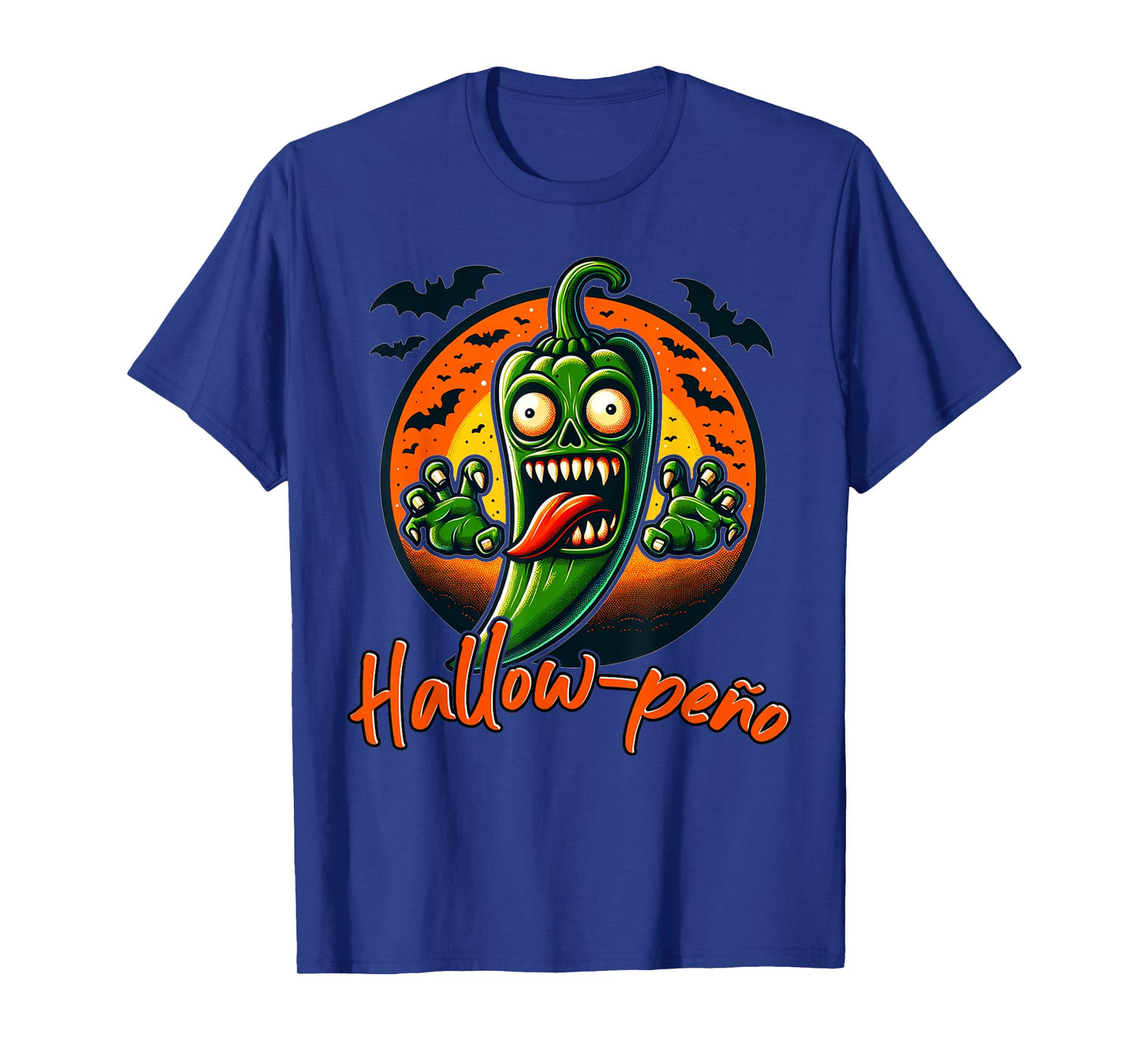 Jalapeno Ghost "Hallow-peno" Halloween Costume T-Shirt