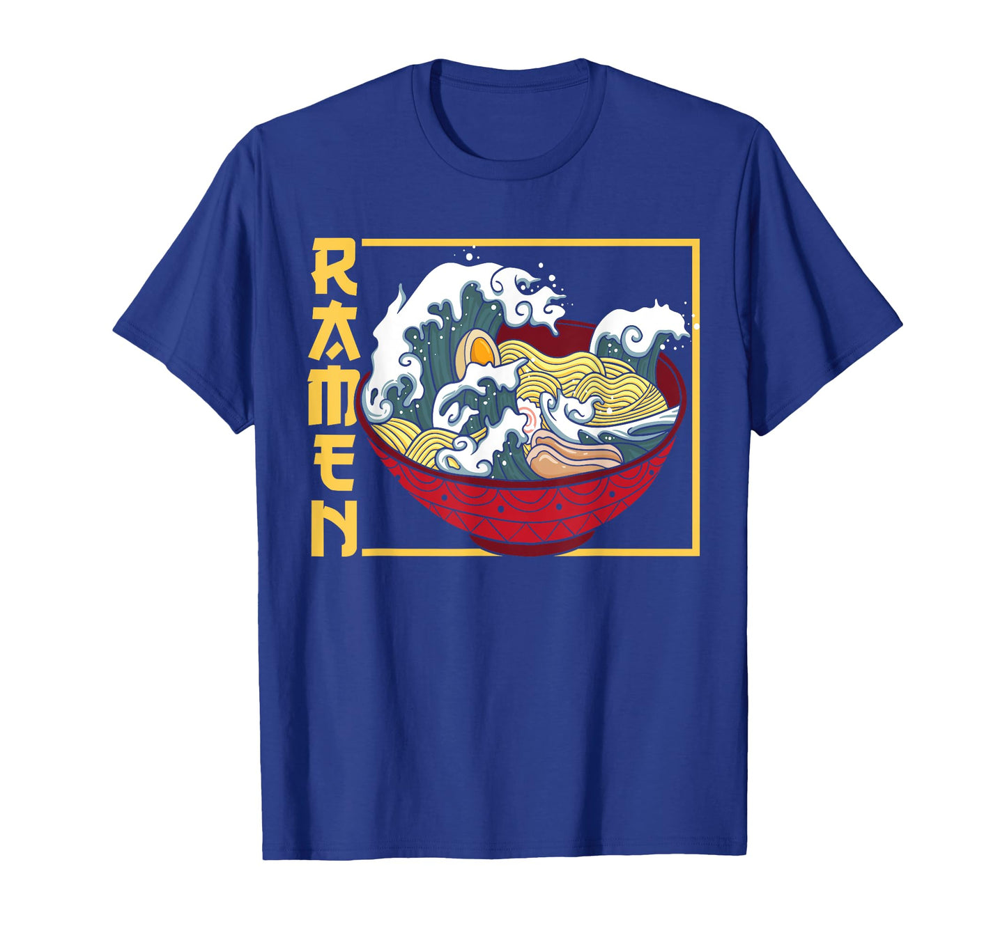 The Great Wave Off Kanagawa Ramen Eater Japanese Noodle Soup T-Shirt