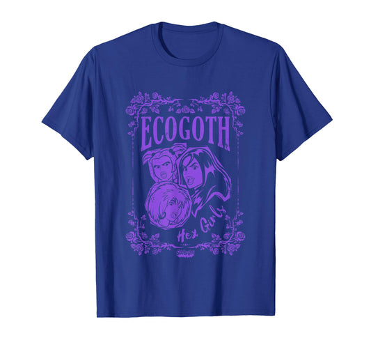 Scooby-Doo Hex Girls Ecogoth Distressed Floral Chest Logo T-Shirt