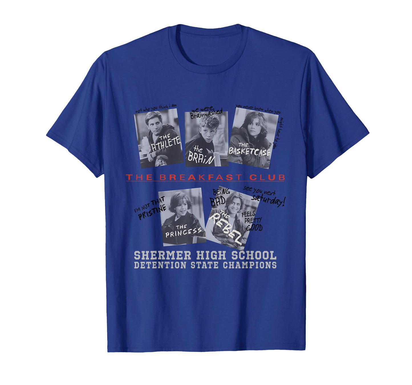 The Breakfast Club Detention Champions Front & Back T-Shirt