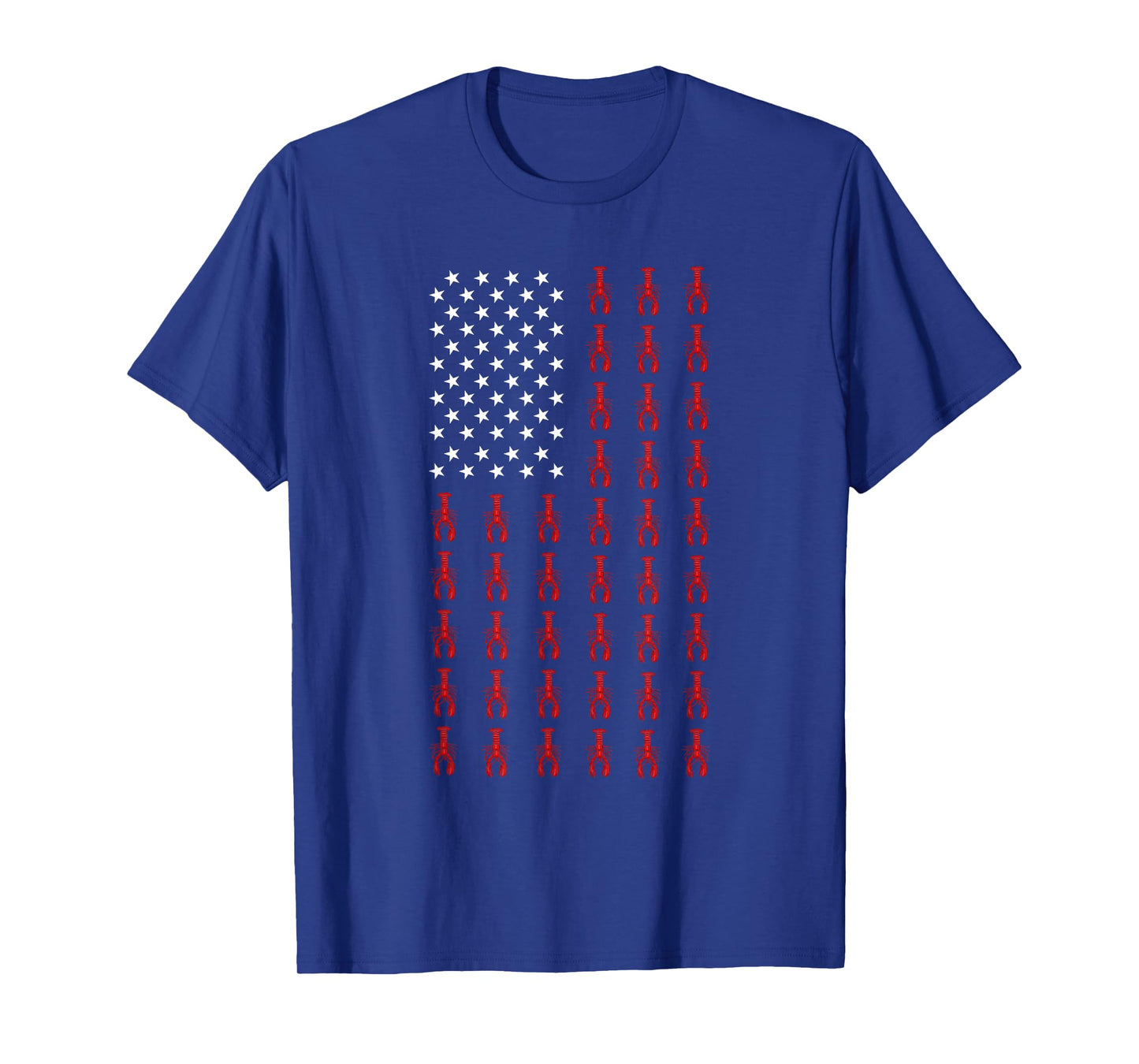 American Flag Lobster Food USA Patriotism Patriot Veteran T-Shirt