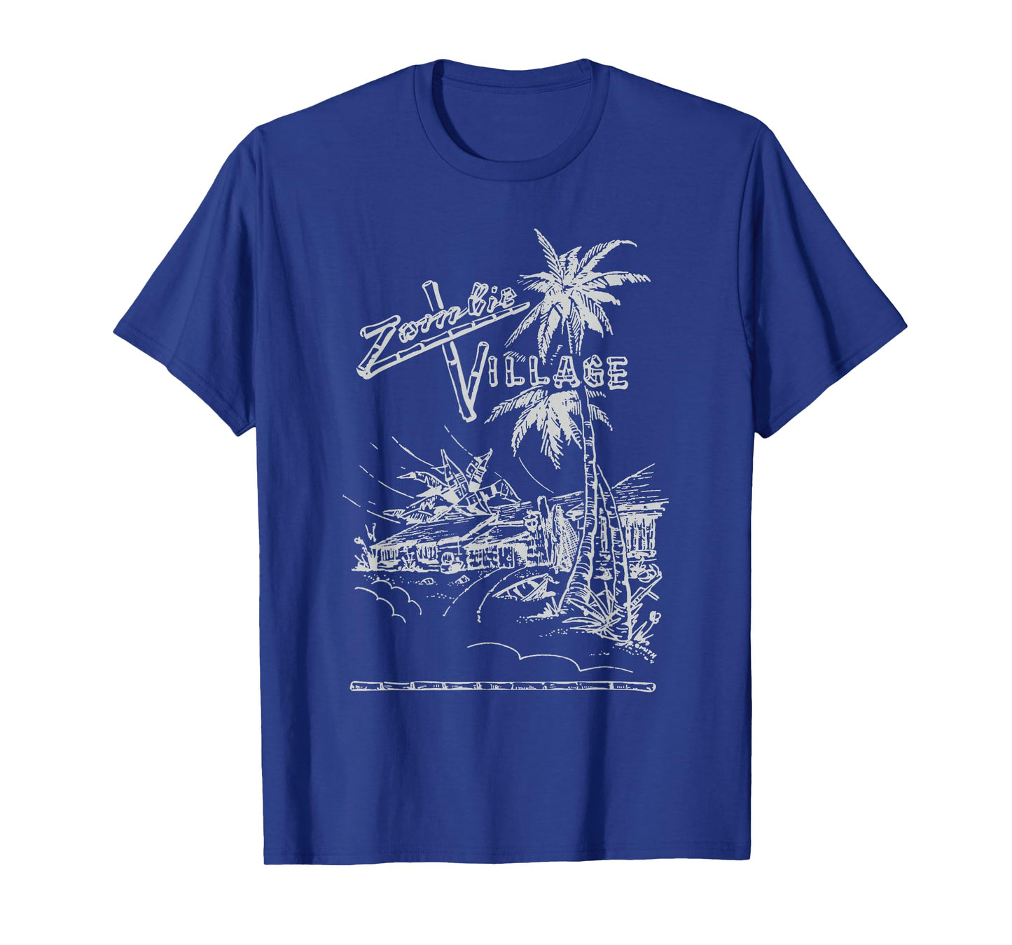 Zombie Village Vintage Tiki Bar T-Shirt