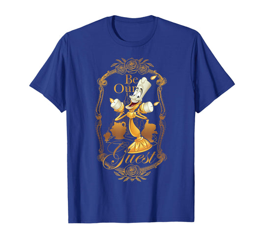 Disney Beauty and the Beast Be Our Guest Lumiere Poster T-Shirt