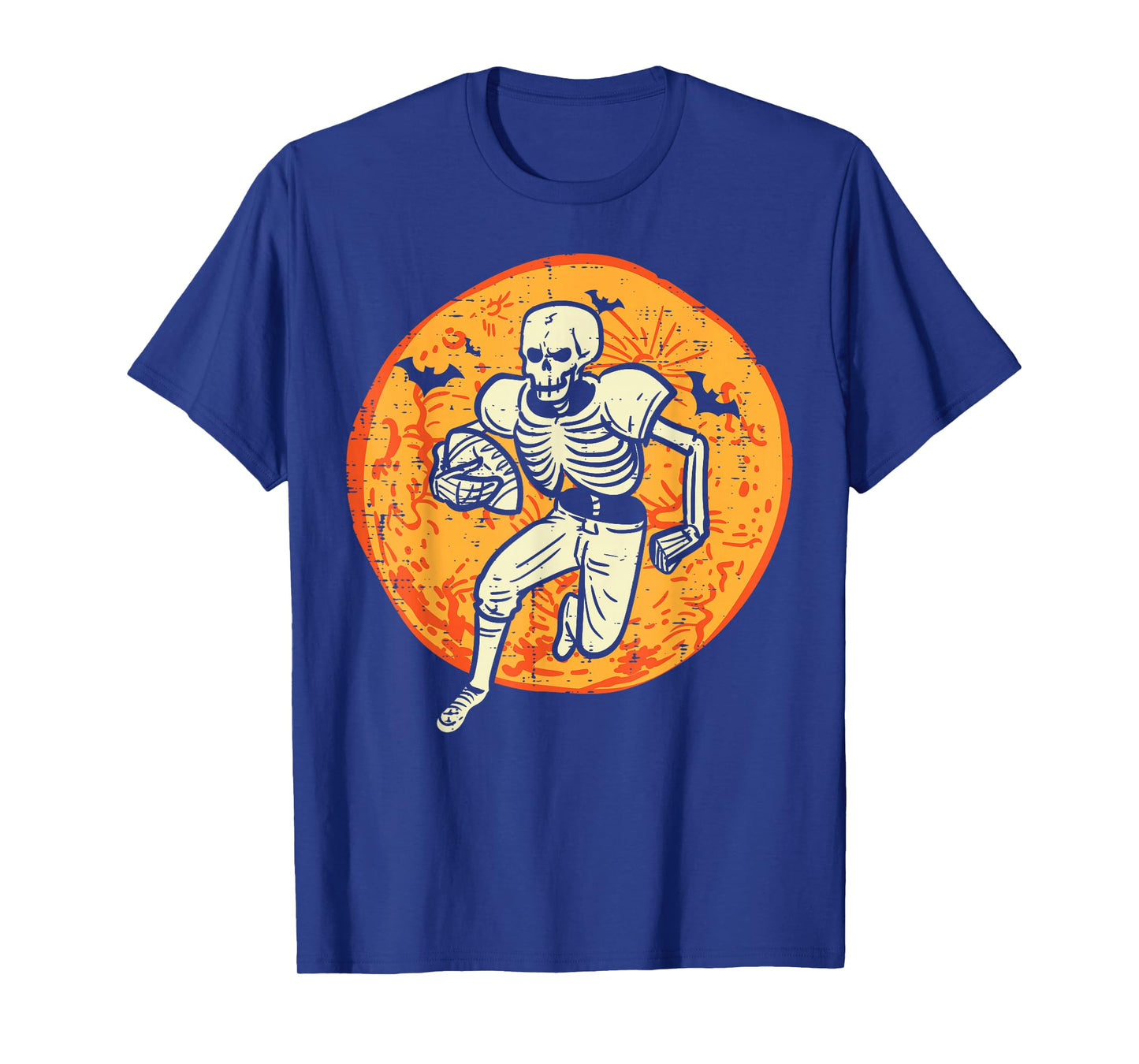 Halloween Skeleton American Football Costume Men Boys Kids T-Shirt