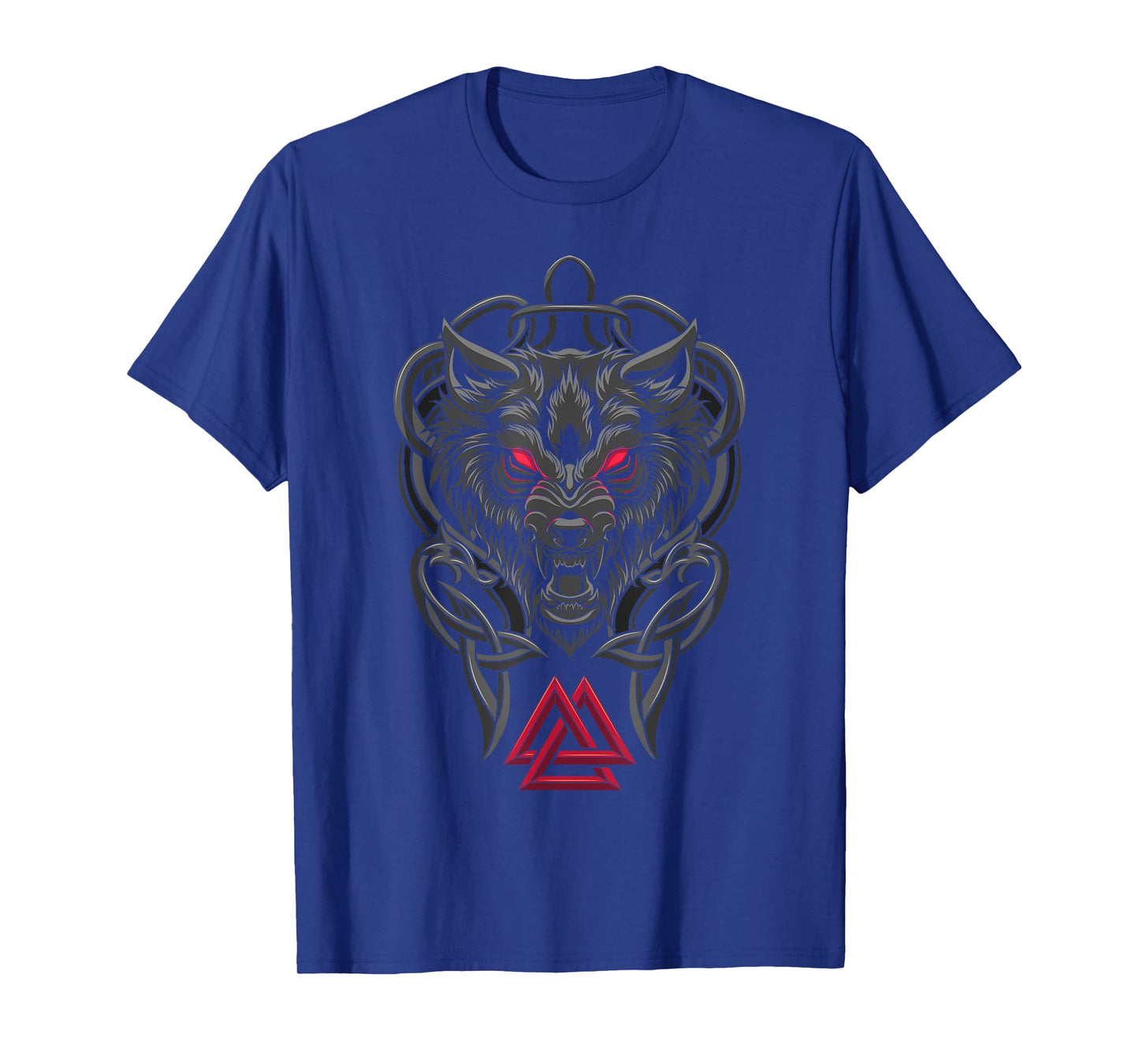 Viking Fenrir - Monstrous Wolf Valknut Norse Mythology T-Shirt