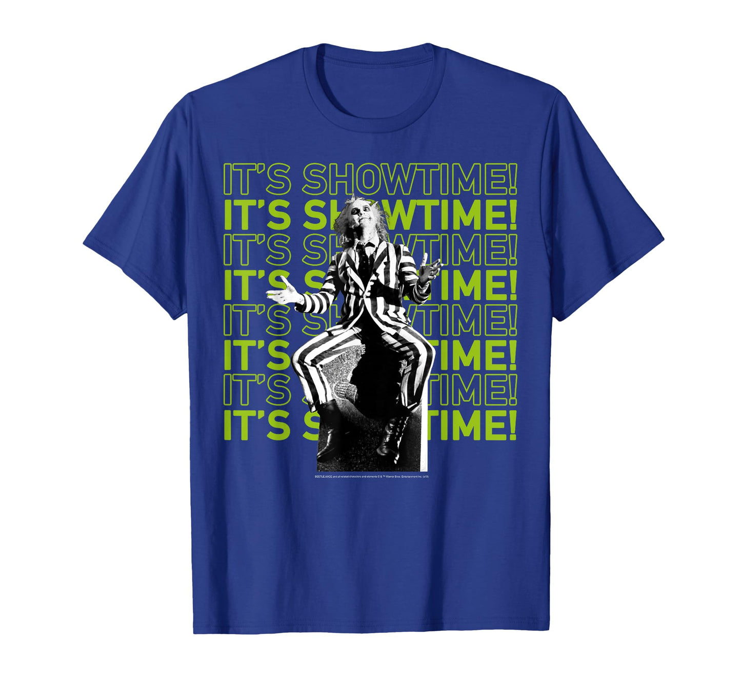 Beetlejuice It's Showtime Text Stack T-Shirt