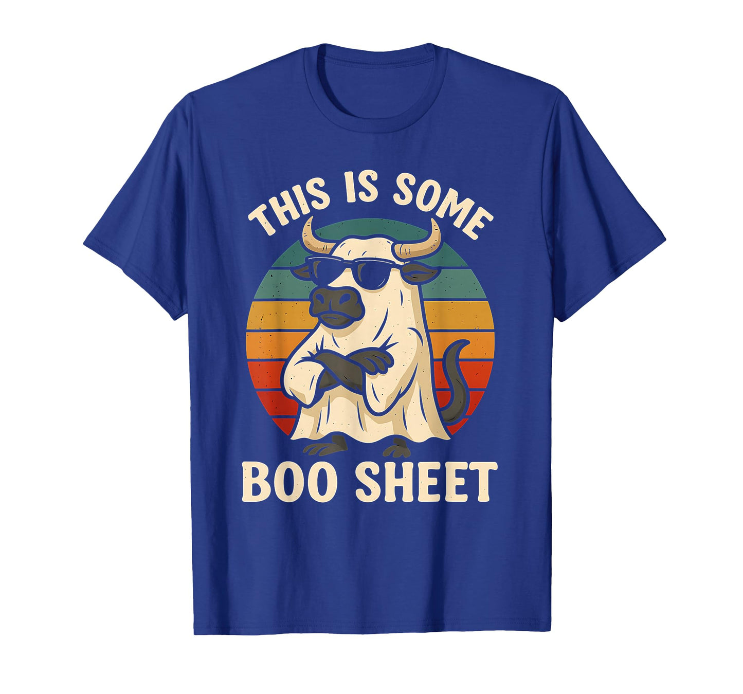 This is Boo Sheet Ghost Spooky Bull Halloween Costume T-Shirt