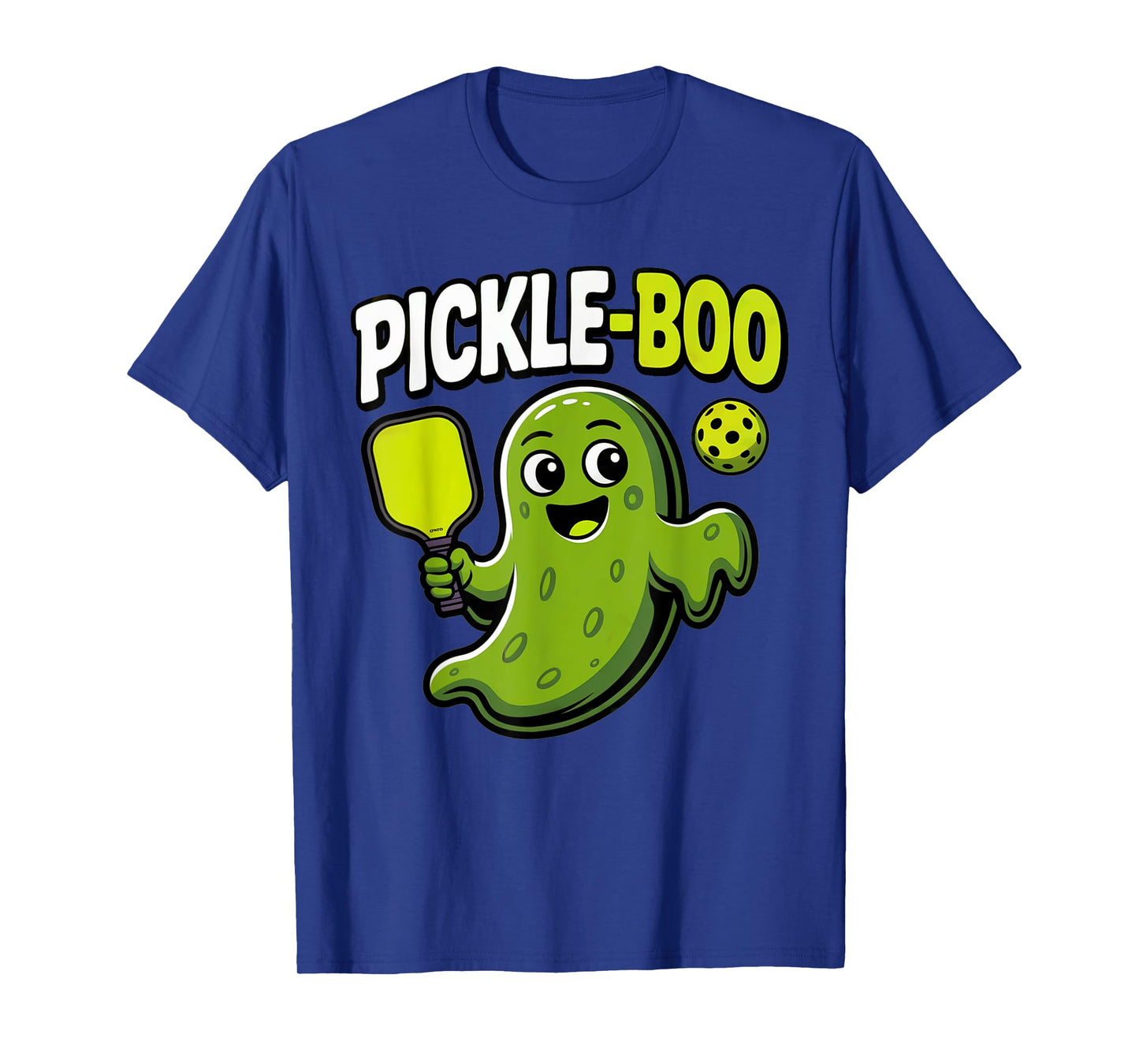 Funny Pickleball Shirt Men Women Pickle Boo Ghost Halloween T-Shirt