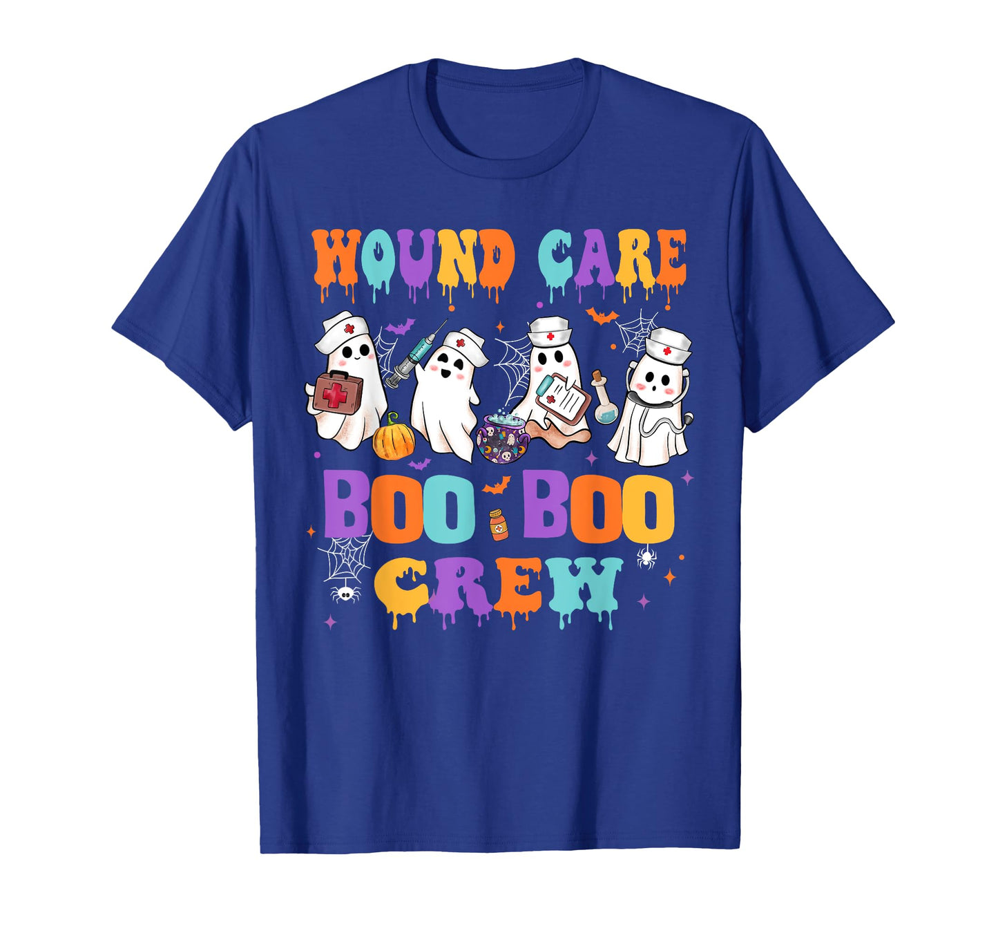 Wound Care Nurse Boo Boo Crew Nurse Halloween Squad Nurse T-Shirt