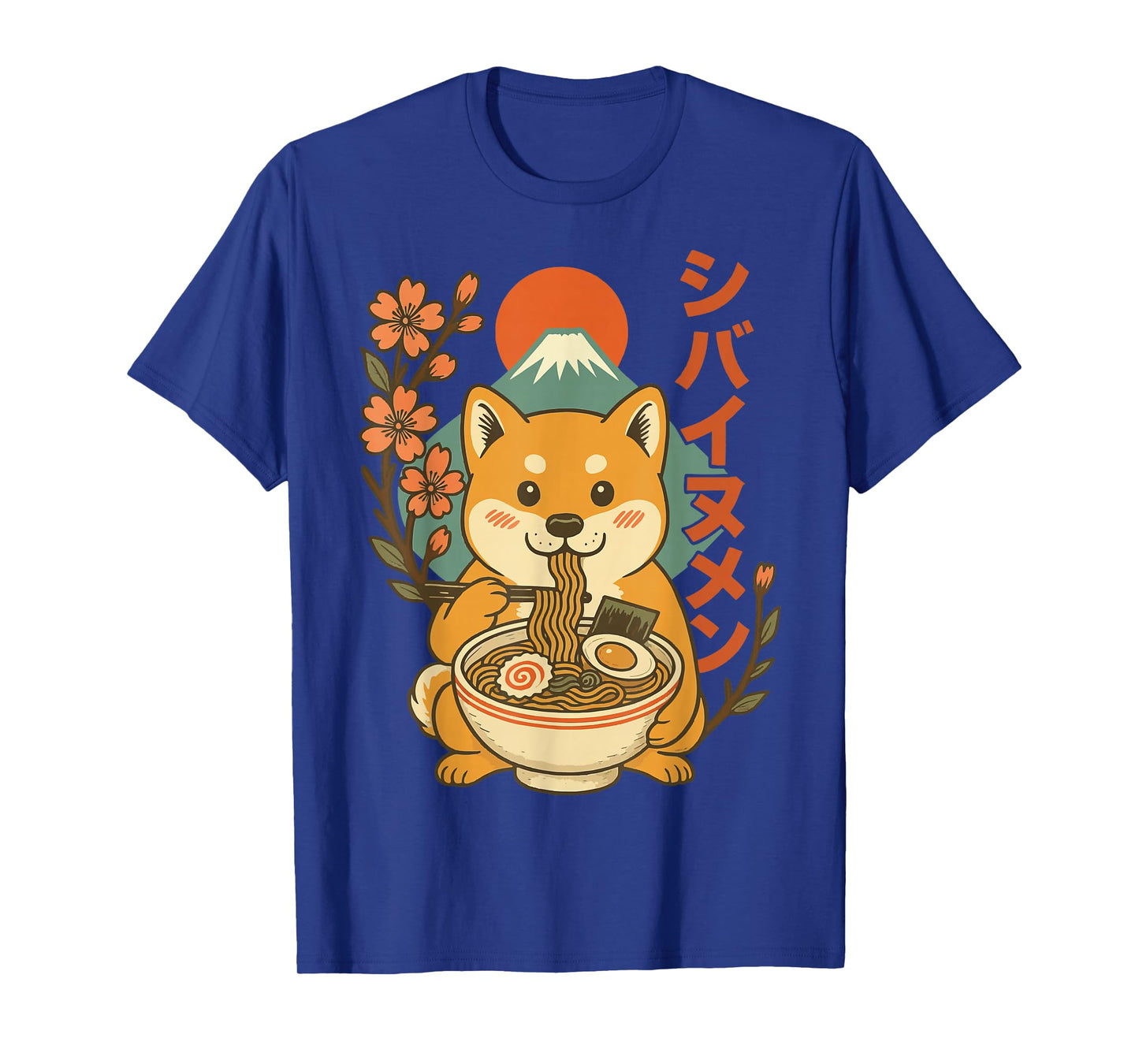 Anime Shiba Inu Eating Ramen Japanese Ramen Japan T-Shirt