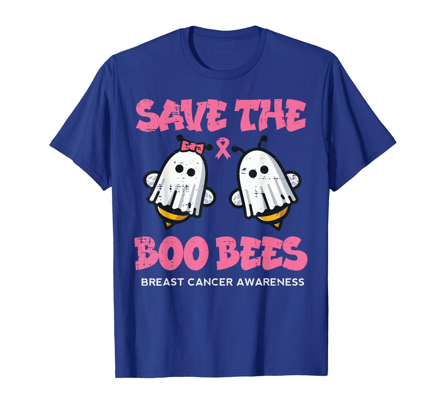 Save The Boo Ghost Bees Breast Cancer Awareness Women Men T-Shirt