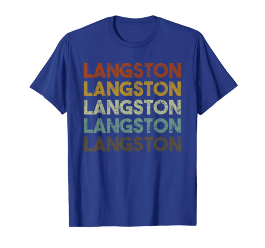 Langston Oklahoma Retro Vintage City T-Shirt