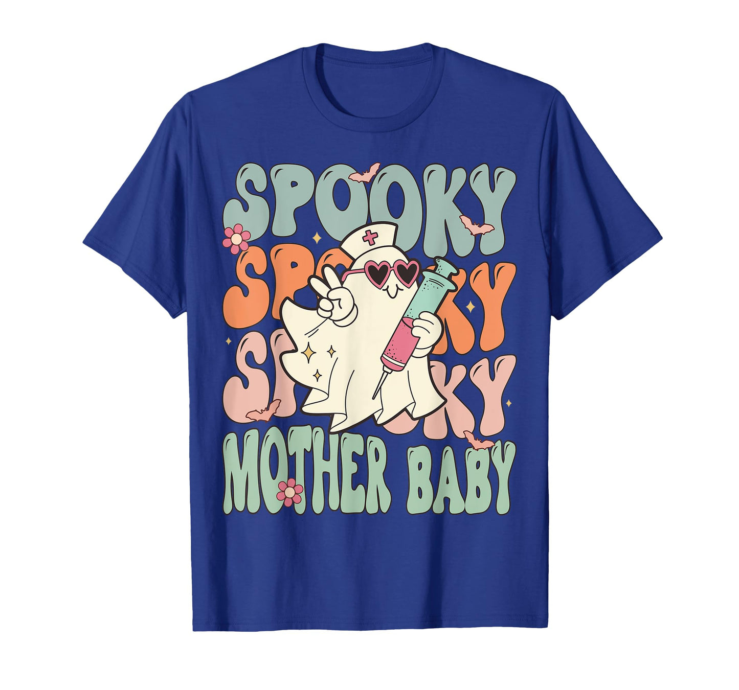 Spooky Mother Baby Nurse Halloween Postpartum Nurse T-Shirt