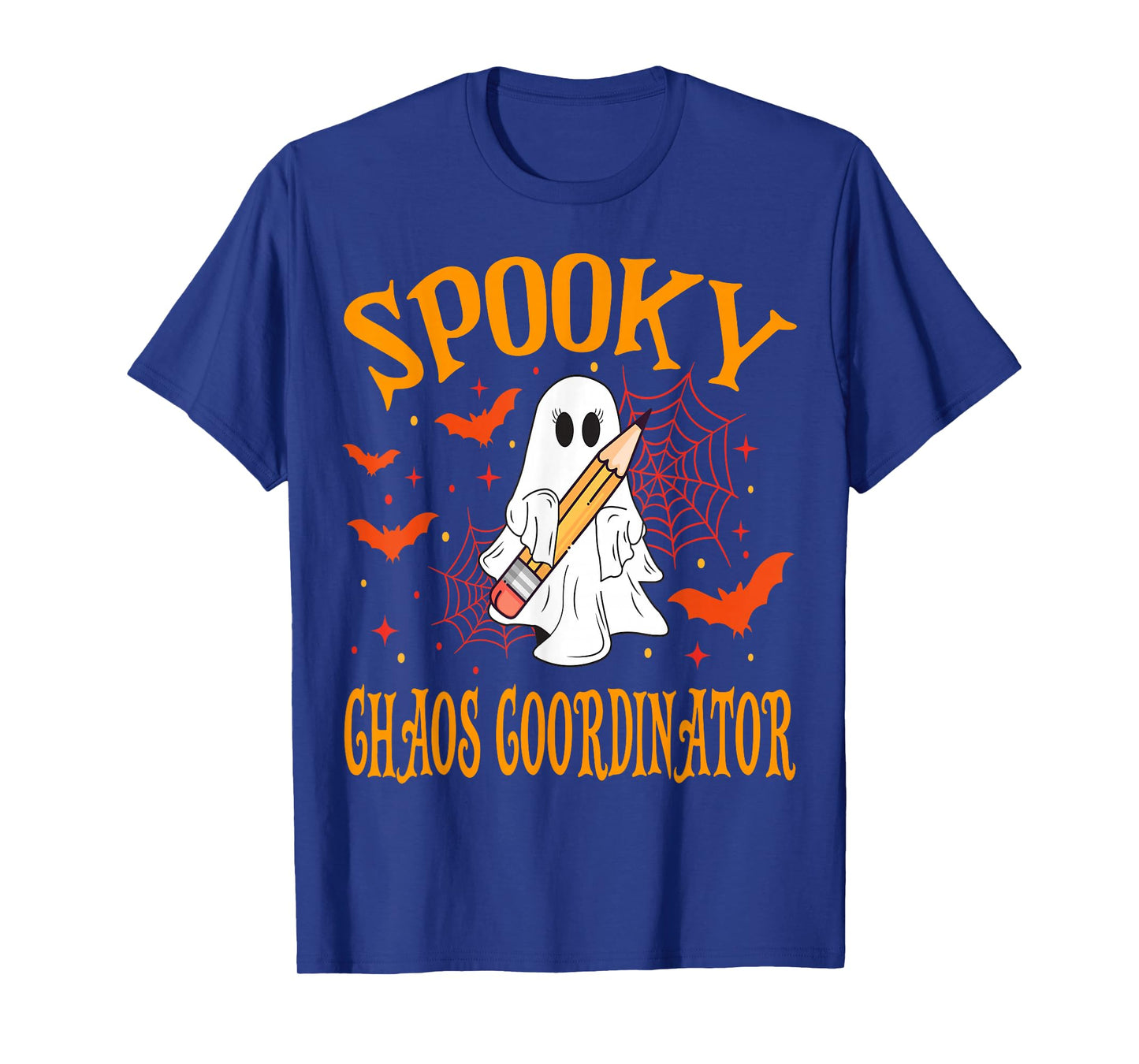 Spooky Chaos Coordinator Ghost Funny Halloween School T-Shirt