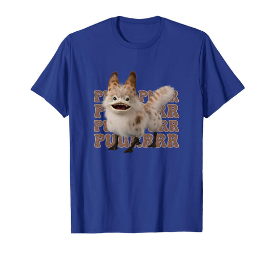 Star Wars: Ahsoka Loth-Cat Vintage Purr Logo Text Stack T-Shirt