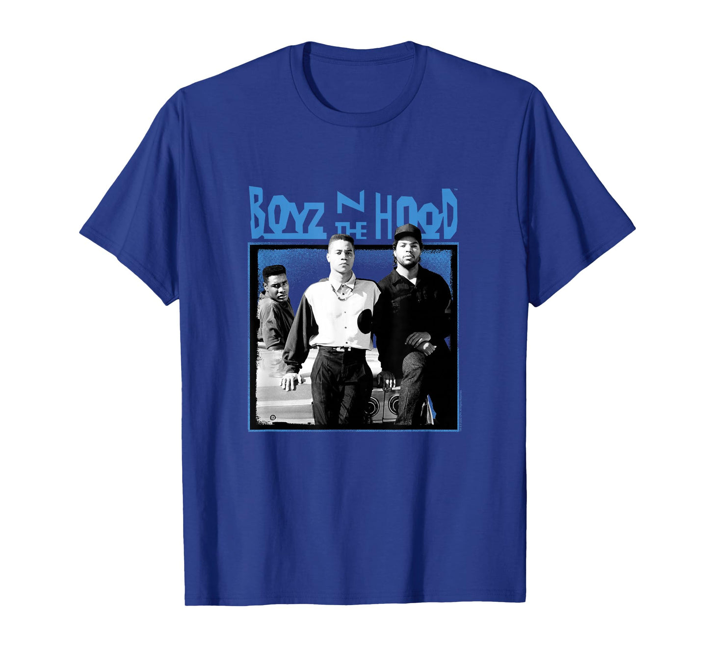 Boyz n The Hood Group with Blue Logo T-Shirt Small